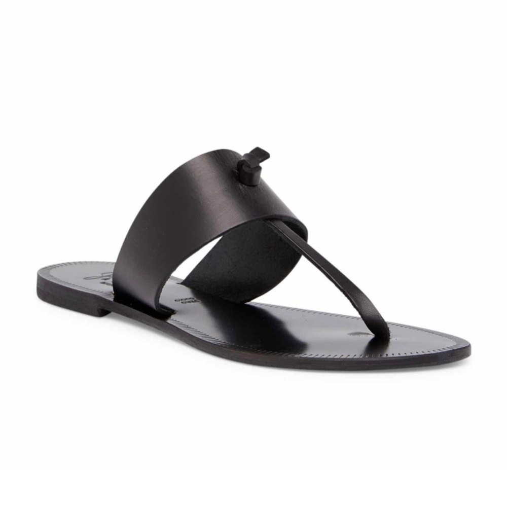Joie Black Leather Sandals